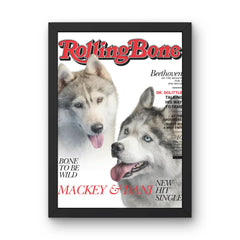 Custom Pet Magazine Cover Portrait