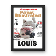 Custom Pet Magazine Cover Portrait